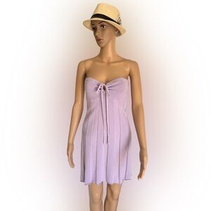 Free People Brielle Sweater Knit Mini Dress‎ Lavender Women’s Medium